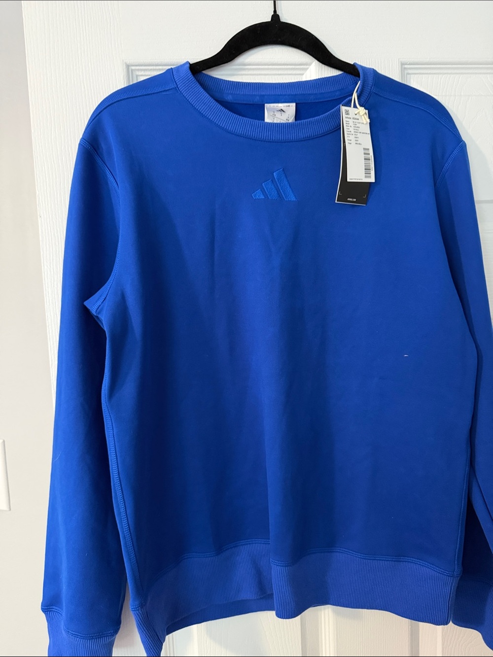 adidas Men’s Crewneck Sweatshirt in Royal Blue